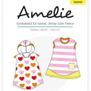 AMELIE, Tunika Kleid, Schnittmuster